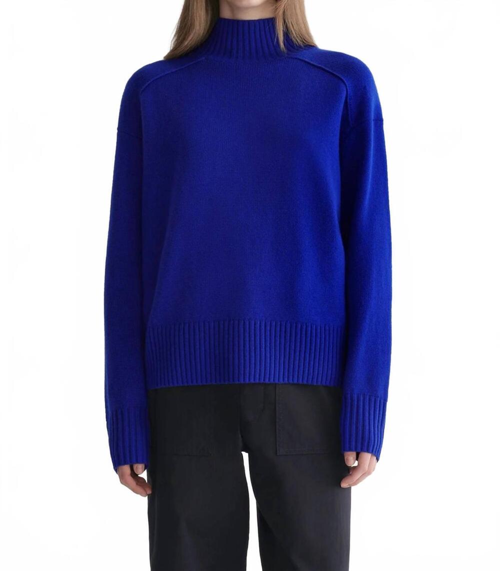 NEW A.L.C. archie cashmere sweater in blue